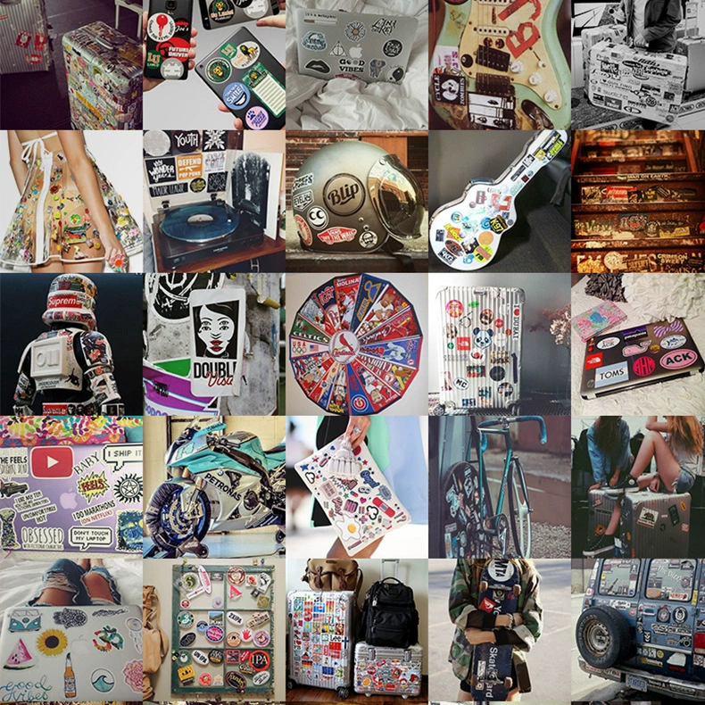 Trend suitcase, waterproof cartoon sticker, graffiti