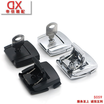 铝箱锁箱包锁扣锌合金合金骆色四方锁压铸四方锁箱包五金配件|ms