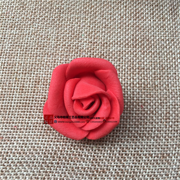 En stock simulación PE espuma Rosa cabeza mini 2. 6cm curling espuma Rosa flor falsa caja de dulces Accesorios