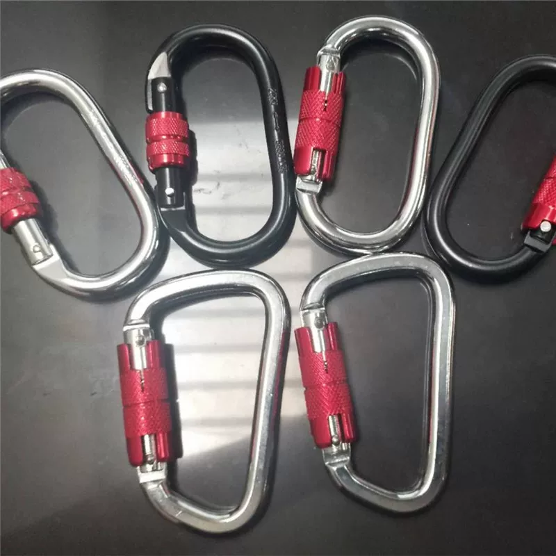 25kn chrome -chrome O -type safety hook outdoor climbing main lock climbing yoga suspension climbing connection ring