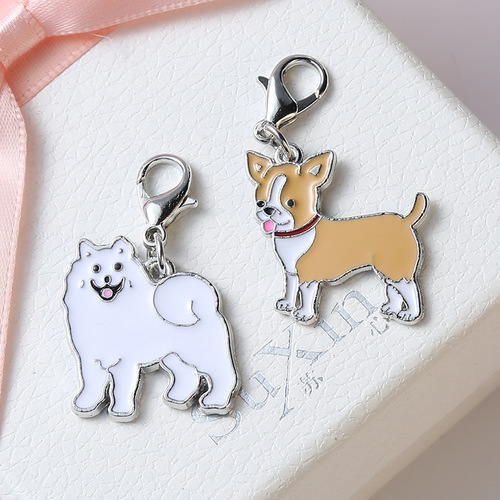 Manufacturer Pet Dachshund Schnauzer Pet Teddy Collar Pendant Husky Pendant Keychain Pendant