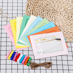 345678-inch color hanging paper photo frame home soft decoration wall hanging DIY picture frame photo wall