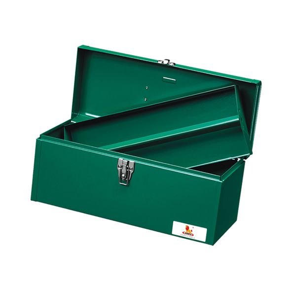 威力狮17.5寸带隔层铁皮手提工具箱 430X177X190mm加厚耐摔 W0394