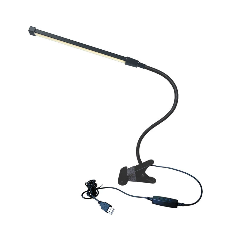 LED Table Lamp (LAIAO) for Bed — Eye-Protection Night Light, Clip & Flexible Gooseneck, 40×26 cm