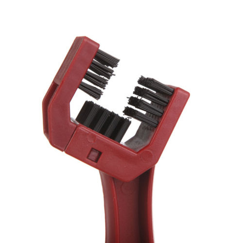 Bicycle chain cleaning brush, flywheel cleaning tool, crankset brush, cleaning chain and flywheel set brush