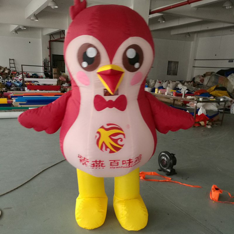 厂家直销活动人型气模 紫燕行走卡通气模 加厚耐用人型气模