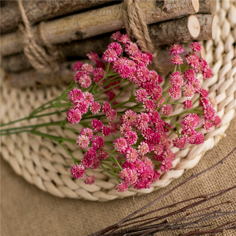 ПУ мягкая резиновая текстура, небольшой свежий заводской Baby's Breath, оптом искусственные цветы, пластиковые цветы для дома, свадьба
