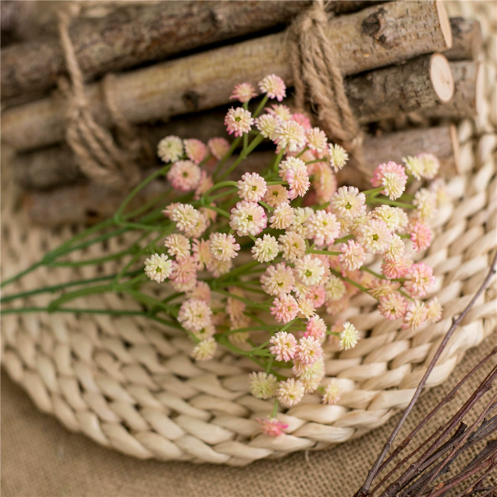 ПУ мягкая резиновая текстура, небольшой свежий заводской Baby's Breath, оптом искусственные цветы, пластиковые цветы для дома, свадьба