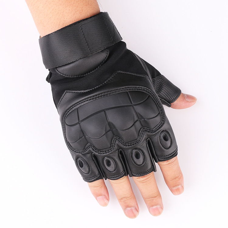 Guantes tácticos al aire libre medio dedo campo CS entrenamiento deportes guantes de equitación motocicleta dedo completo pantalla táctil guantes de cuero