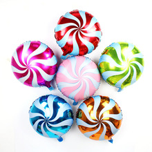 18寸风车棒棒糖/九字圈棒棒糖造型铝膜气球宝宝生日派对装饰气球