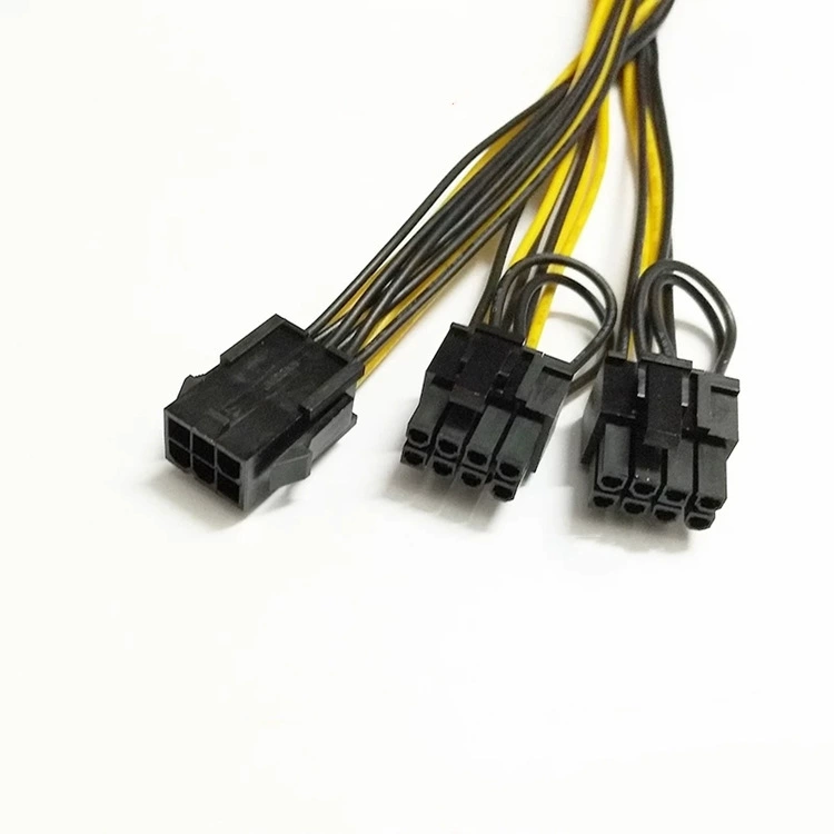 Графическая карта 6pin к двойному питанию 6P к двойному 8P медный удлинитель 6 к 8pin