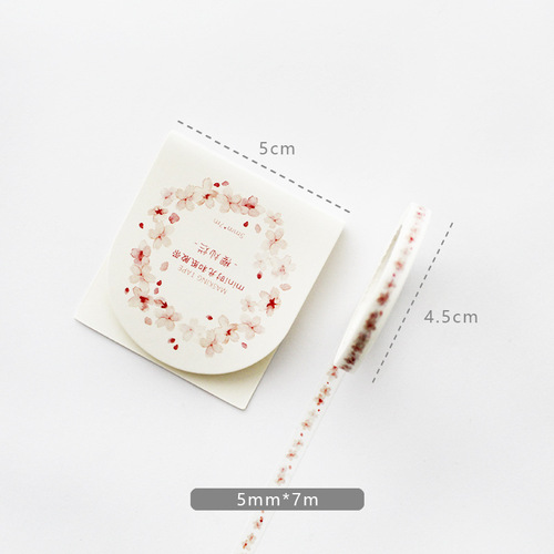 Original creative and paper washi mini ultra-fine sliced colorful journal tape DIY diary journal decoration stickers