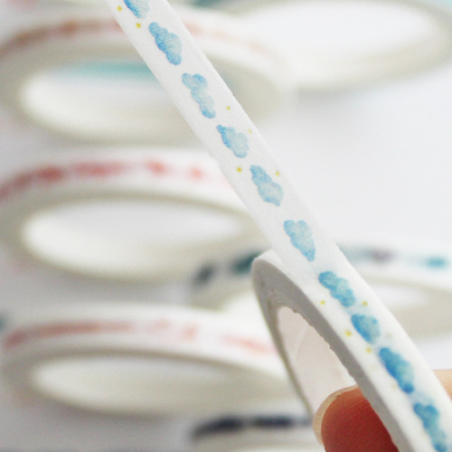 Original creative and paper washi mini ultra-fine sliced colorful journal tape DIY diary journal decoration stickers