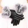 Demi-season keep warm polyurethane street gloves