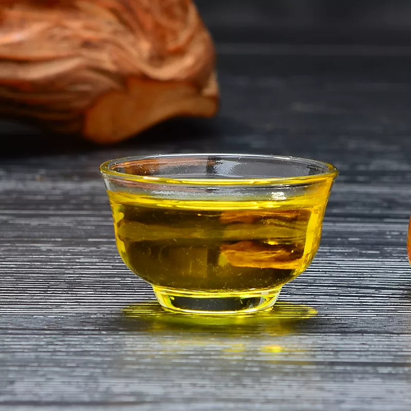 Прозрачный стеклянный чайный сервиз, чайная чашка