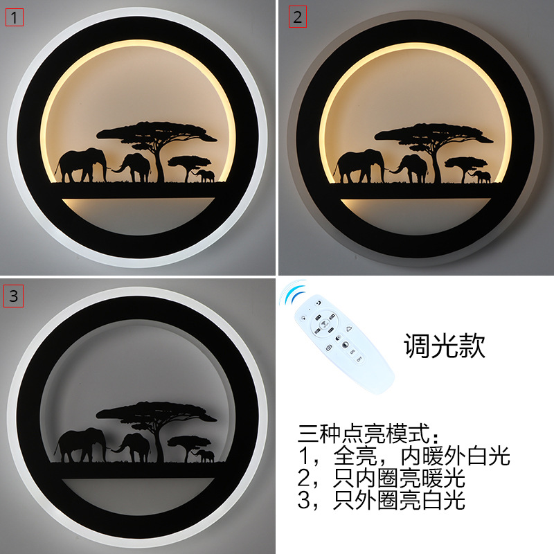 29W LED lámpara de pared 2,4g stepless oscurecimiento moderno minimalista dormitorio lámpara de noche hogar sala de estar Lámpara decorativa