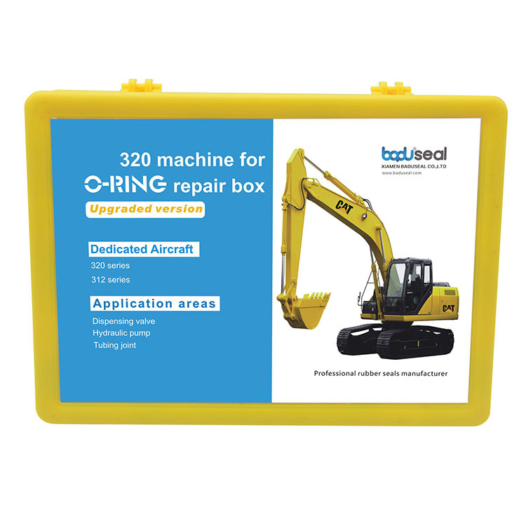 现货供应丁晴橡胶O型圈红盒黄盒修理盒工程机械挖掘机卡特维修盒