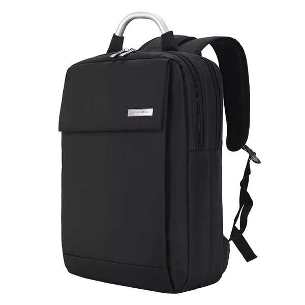 2021 Summer New Business Notebook Handle Neutral Luggage Leather Solid Color Canvas Metal Computer Bag