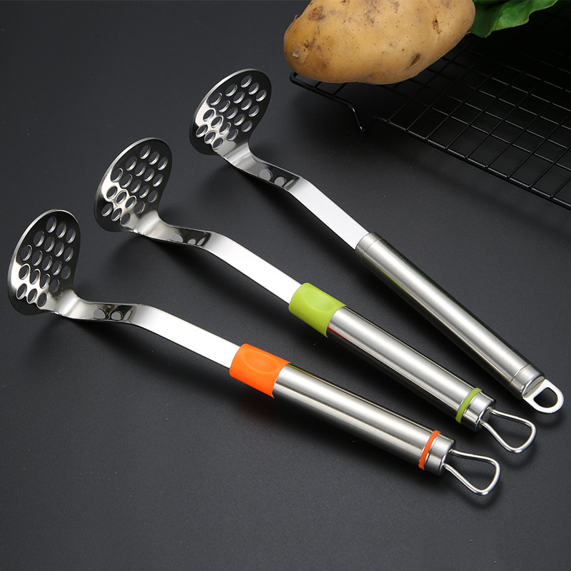 Daoqi Stainless Steel Kitchen Gadget Multifunctional Mashed Potato Press Baby Food Supplementary Household Manual Masher