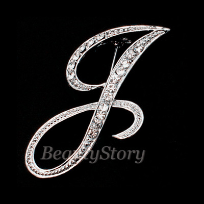 Broche de letras inglesas incrustadas en diamantes deseo Comercio exterior popular broche de metal de todos los partidos collar de la insignia de los hombres hebilla Pin image 17