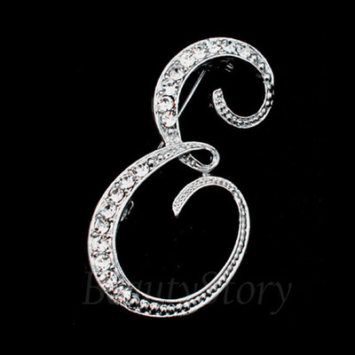 Broche de letras inglesas incrustadas en diamantes deseo Comercio exterior popular broche de metal de todos los partidos collar de la insignia de los hombres hebilla Pin image 12