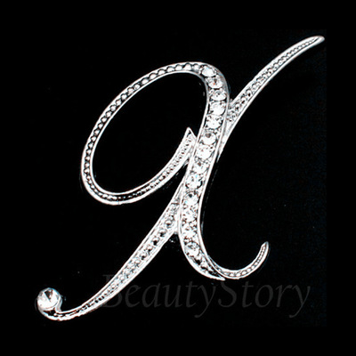 Broche de letras inglesas incrustadas en diamantes deseo Comercio exterior popular broche de metal de todos los partidos collar de la insignia de los hombres hebilla Pin image 31