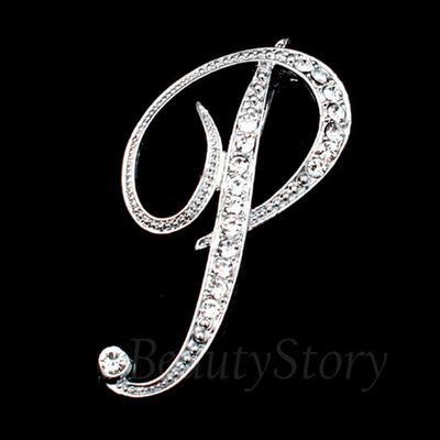 Broche de letras inglesas incrustadas en diamantes deseo Comercio exterior popular broche de metal de todos los partidos collar de la insignia de los hombres hebilla Pin image 23