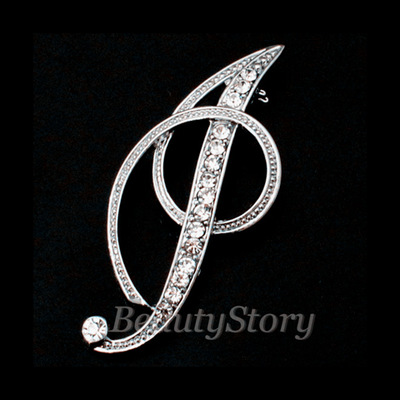 Broche de letras inglesas incrustadas en diamantes deseo Comercio exterior popular broche de metal de todos los partidos collar de la insignia de los hombres hebilla Pin image 16