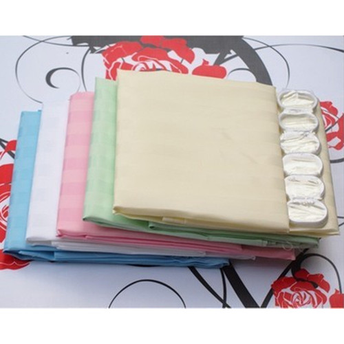 High-end, thickened polyester bath curtain with yin-yang stripes—waterproof, mold-resistant, and providing a non-transparent barrier for bathroom and toilet partition doors.