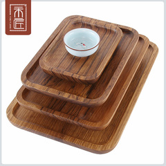 Japanese rectangular tray hotel restaurant tea tray home tea cup cup tray cake coffee tea tray