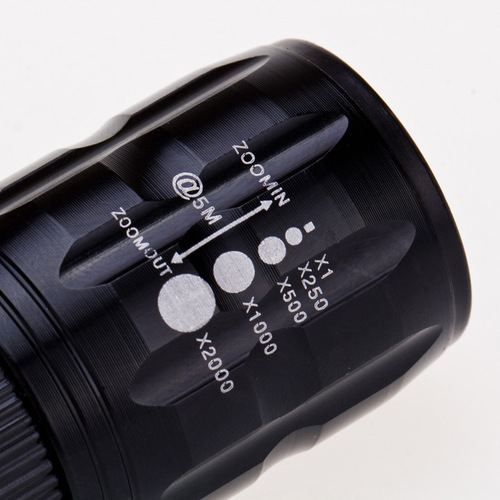 Aluminum Alloy Bicycle LED Flashlight with Adjustable Focus, 3-Mode Brightness, Bicycle Accessory