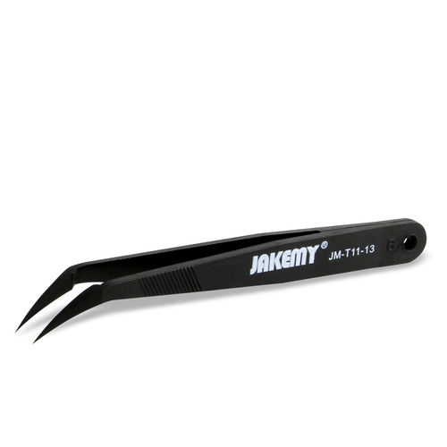 JM-T11 Anti-static Fiberglass Tweezers Repair Tool Set Straight Tweezers Curved Tweezers