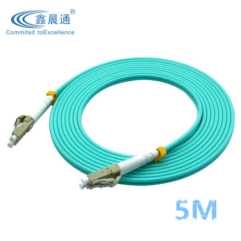 万兆光纤跳线OM3多模双芯5米LC-LC电信级尾纤3m5m10m连接