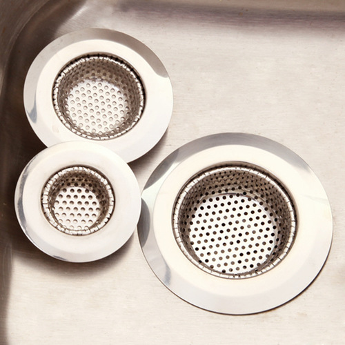 Stainless steel sink strainer, kitchen utensil, pool drain trap for kitchen sink, bathroom hair strainer, creative accessories