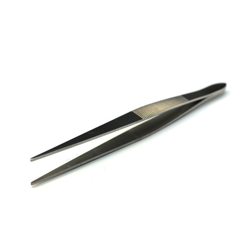 4-piece stainless steel tweezers set Elbow electronic cleaning clamping tweezers DIY repair tools