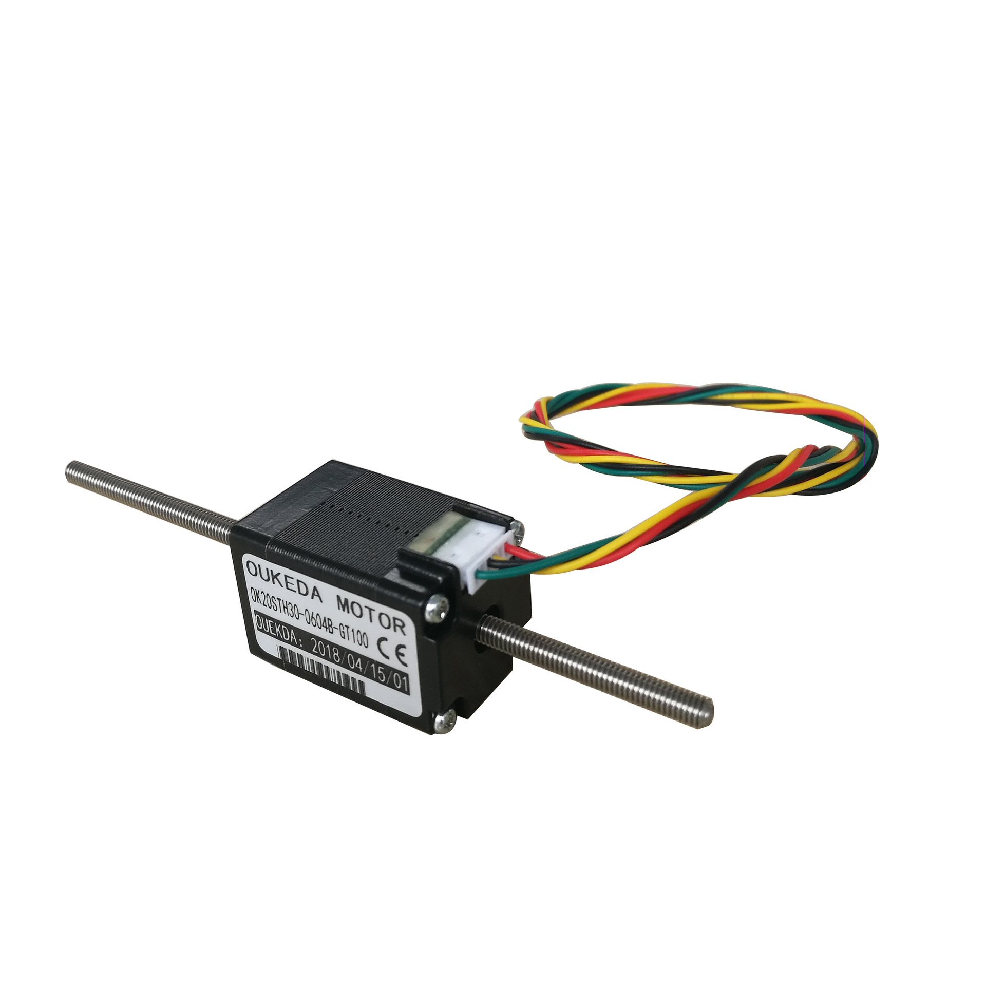 20贯通式直线丝杆电机 机身30MM 活塞运动式 8HY贯通丝杆步进电机