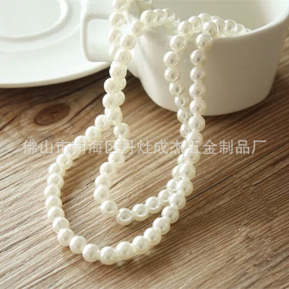一斤一包diy穿线珍珠服饰直孔通孔穿孔圆形仿珍珠手工饰品配件