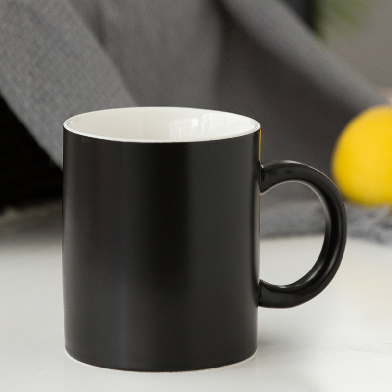 Taza de marca clásica Taza de cerámica Taza de café Taza de impresión de agua LOGO grabado