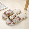 Non-slip slippers indoor for beloved, slide, cotton and linen, soft sole, wholesale