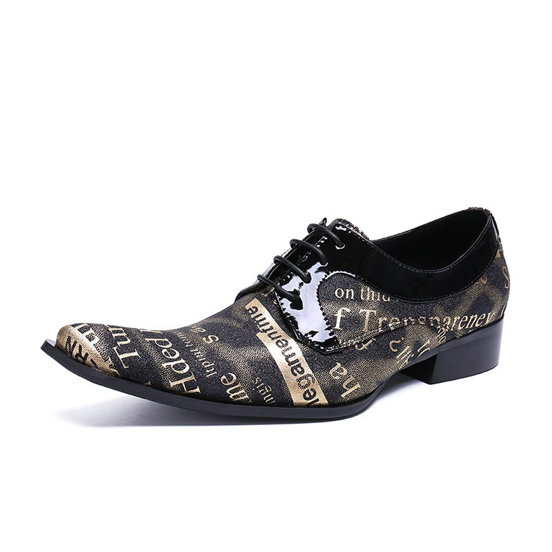 Летняя Персонализированная мужская обувь, повседневная кожаная обувь, модные черные туфли с граффити, Мужские Молодежные непромокаемые модные кроссовки в Корейском стиле, однослойная обувь