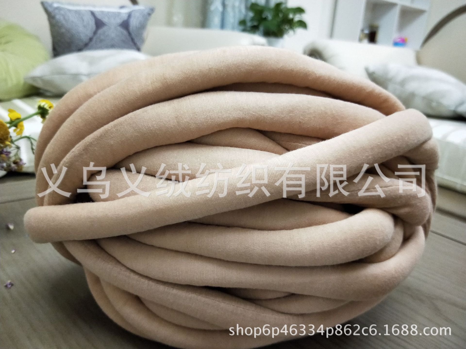 2,5 cm hilo de relleno hilo de algodón hilo de hielo Isla de lana hilo de tela tejido a mano circunferencia de la cama gato nido manta hilo tejido a mano lana gruesa