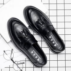 2018 New Style Fringe Leather Shoes Fashion Trendy Casual Comfort Korean Version One-Piece Men's Shoes Trendy Shoes 20191-A