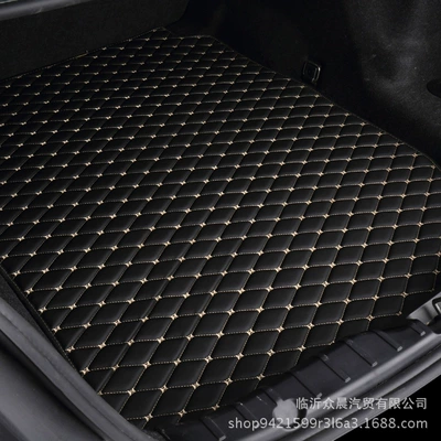 BMW New 5 Series 3 Series Special Trunk Mat (Trunk Mat) - black-beige-take-a-picture-of-the-message-model-year