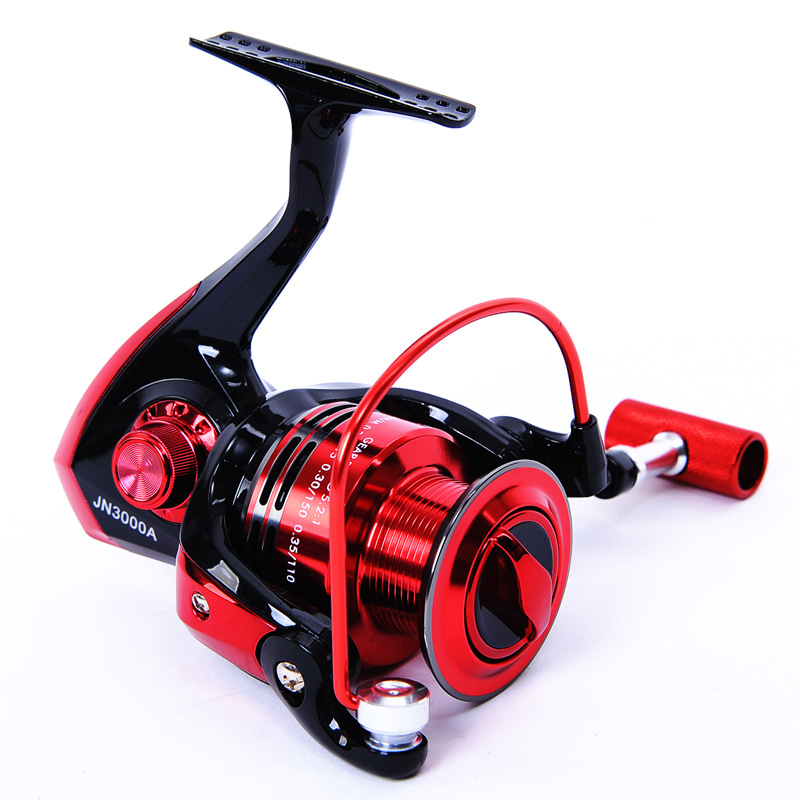 Carrete de pesca sin brecha carrete de pesca de metal carrete de pesca carrete rodante rueda rodillo polea