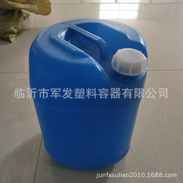 厂家供应25L2.4斤对角桶塑料化工桶加厚小口耐酸碱耐摔蓝色堆码桶