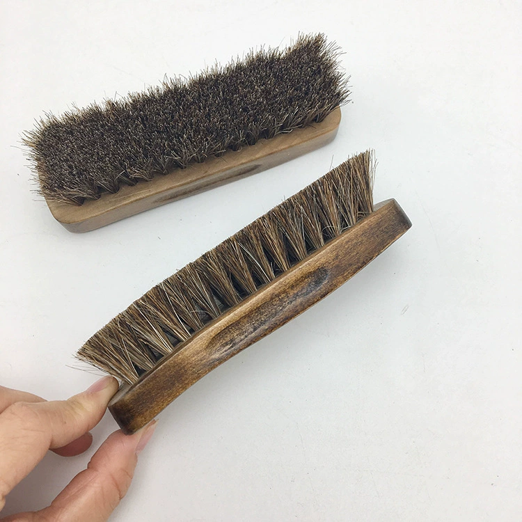 Спотовые материалы из лотоса конская шерсть щетка для обуви Уход за чисткой обуви