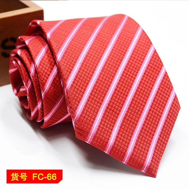 Men's tie wholesale new spot business solid color striped 8C arrow blooming tie can be added to LOG