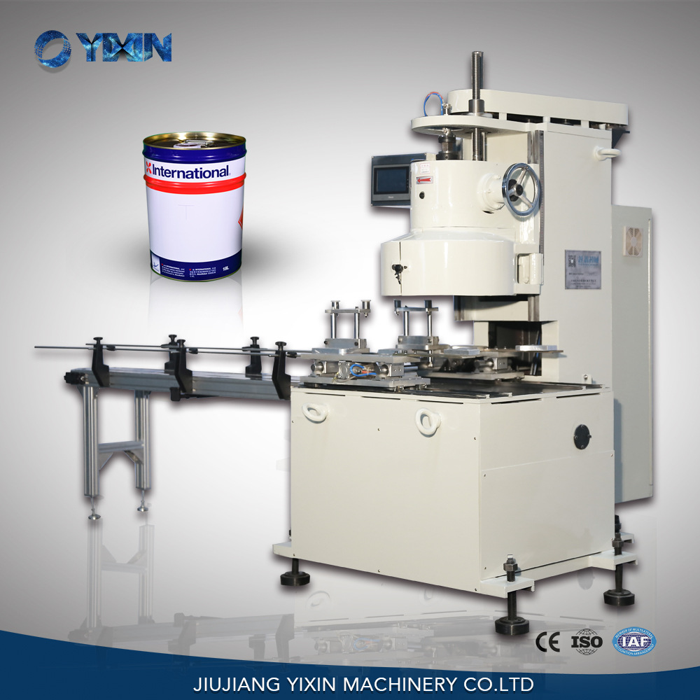 九江益鑫供应大圆罐自动封罐机 八滚轮自动封罐机 圆罐封盖机