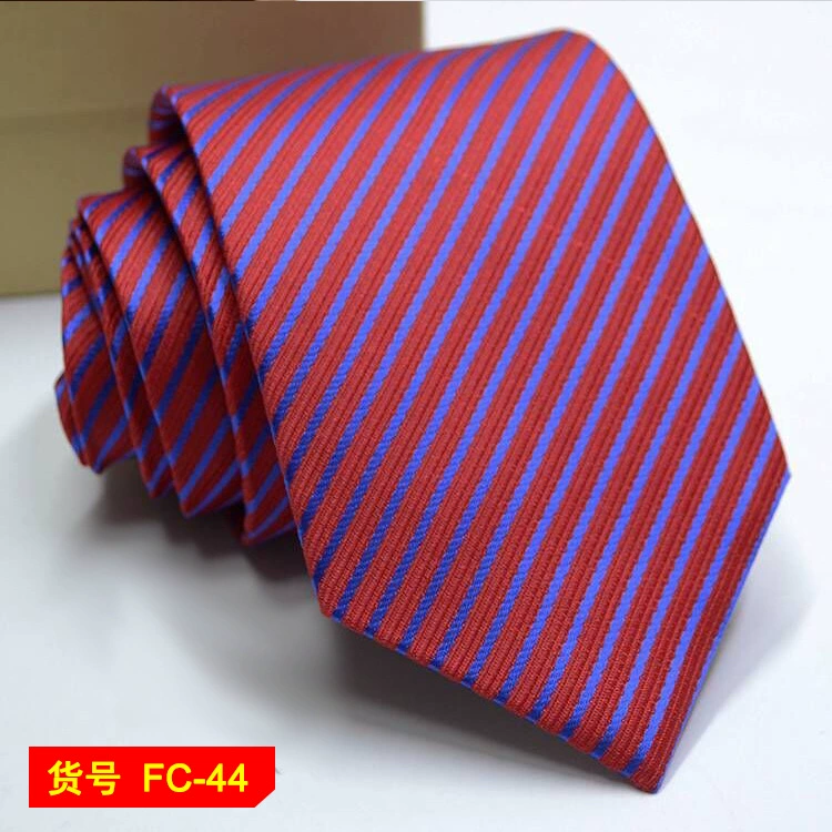 Men's tie wholesale new spot business solid color striped 8C arrow blooming tie can be added to LOG