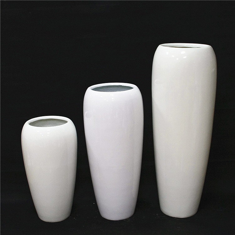 Manufacturers Supply Fiberglass Floor Vase Artificial Green Plant Flower Cylinder Company Home Hotel Club Opening 44013
